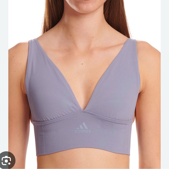 adidas Other - Adidas Women's Active Seamless Micro Stretch Long Line Plunge Bra size L